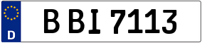 Trailer License Plate